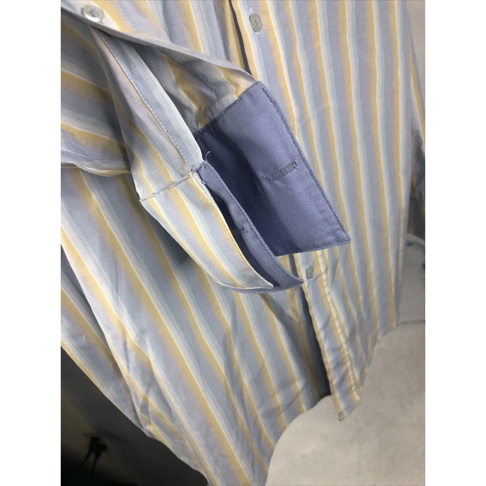 Beyond The Limit Shirt Mens Button Up XL Relaxed Fit Long Sleeve Stripes Casual